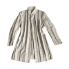 Issey miyake fw1999 Pleated striped cream Blazer