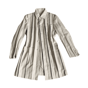 Issey miyake fw1999 Pleated striped cream Blazer