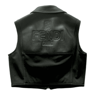 Fendi Black Logo Vest Back