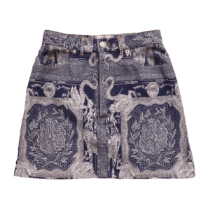 Gaultier Jeans Jacquard Dragon Skirt