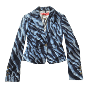 Versace Blue Zebra Blazer