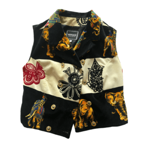 Versace Jeans Couture Velvet Elephant Vest