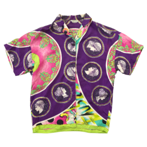 Gianni Versace Roman Heads Silk Shirt