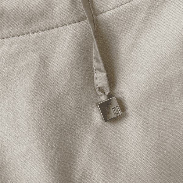 Fendi Beige Hoodie Dress Detail