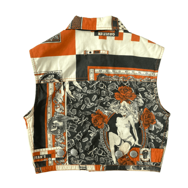 Gaultier Jeans Pinup Vest Back