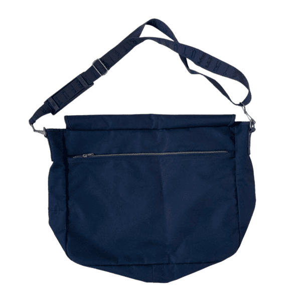 W&LT Navy Messenger Bag Back