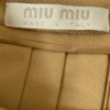 miu miu beige pleated skirt tag