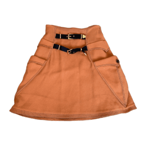 gianni versace fw1992 orange buckle skirt