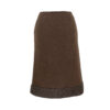 miu miu 1999 ribbed wool skirt back