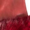 Gianfranco Ferre Red Fur Lined Leather Gloves logo