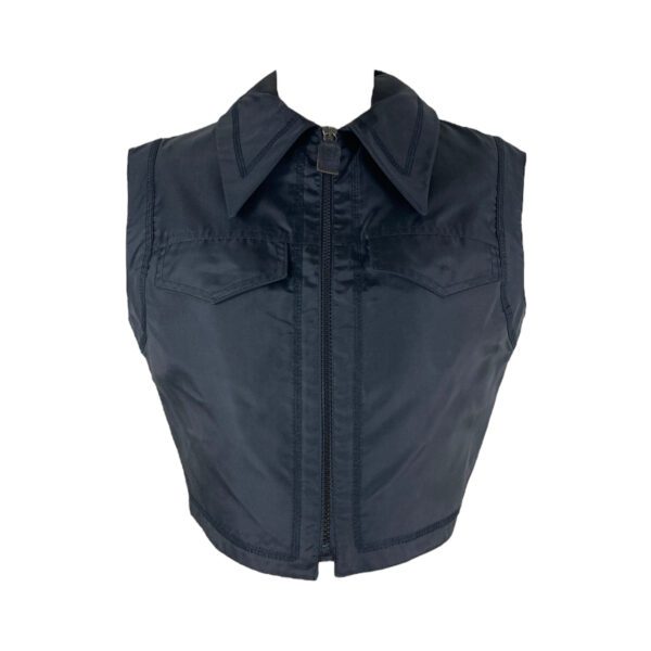 fendi mesh back panel vest front